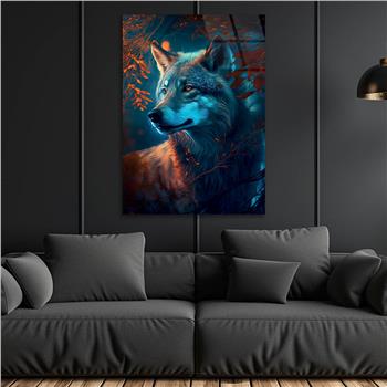 Vertical Tempered Glasss Wall Arts Natured-Themed195