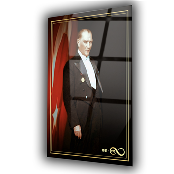 Dikey VatanTemalı Cam Tablo 262