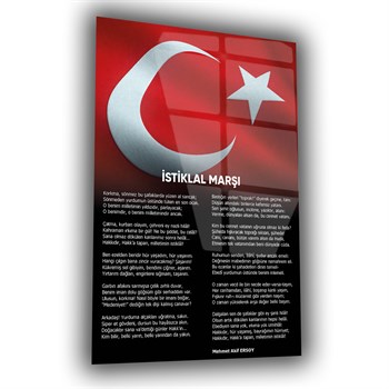 Turkse National Anthem Gehard Glasschilderij 