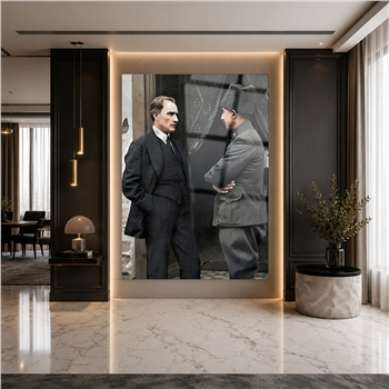 Dikey VatanTemalı Cam Tablo 221