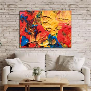 Horizontal Art-Themed Tempered Glass Wall Art 354