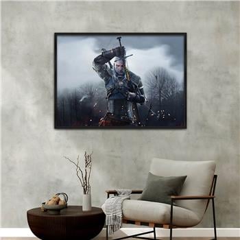 Aluminum-Framed Art-Themed Tempered Glass Wall Art 085