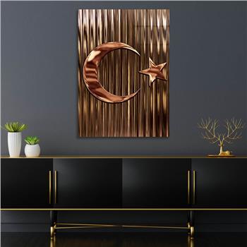 Turkish Flag Glass Wall Art