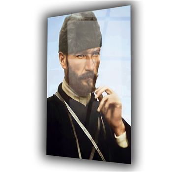 MUSTAFA KEMAL ATATÜRK GÖRSELLİ CAM TABLO