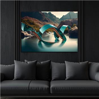 Horizontal Art-Themed Tempered Glass Wall Art 302