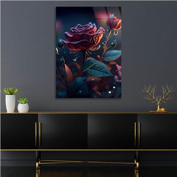 Vertical Tempered Glasss Wall Arts Natured-Themed202