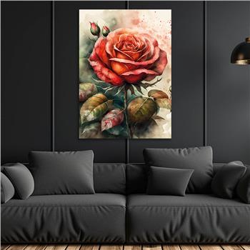 Vertical Tempered Glasss Wall Arts Natured-Themed135