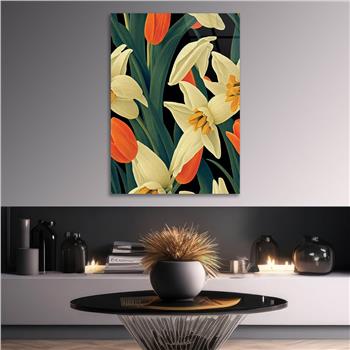Vertical Tempered Glasss Wall Arts Art-Themed235