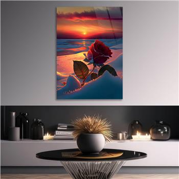 Vertical Tempered Glasss Wall Arts Natured-Themed221