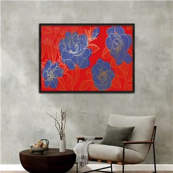 Aluminum-Framed Art-Themed Tempered Glass Wall Art 182