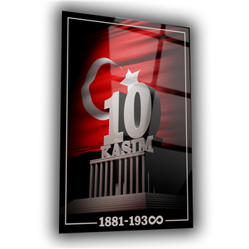 Dikey VatanTemalı Cam Tablo 129