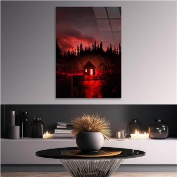 Tempered Glasss Wall Arts Natured-Themed