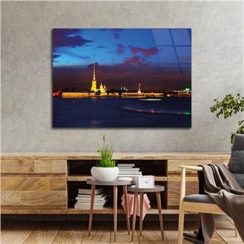 Horizontal Natured-Themed Tempered Glass Wall Art 272