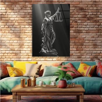 Dikey Sanat Temalı Cam Tablo 591