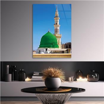the Prophets Mosque Glass Wall Art