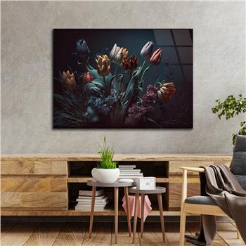 Horizontal Natured-Themed Tempered Glass Wall Art 306