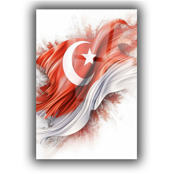 Dikey VatanTemalı Cam Tablo 183