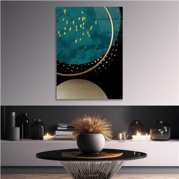 Vertical Tempered Glasss Wall Arts Art-Themed225