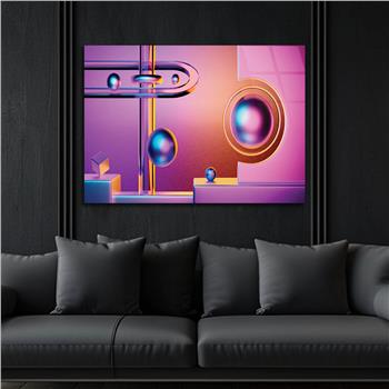 Horizontal Art-Themed Tempered Glass Wall Art 350
