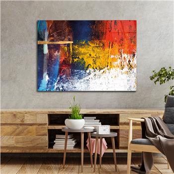 Horizontal Art-Themed Tempered Glass Wall Art 344