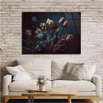 Horizontal Natured-Themed Tempered Glass Wall Art 306