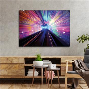 Horizontal Art-Themed Tempered Glass Wall Art 292