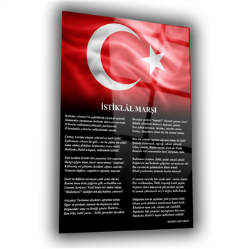 Dikey VatanTemalı Cam Tablo 187