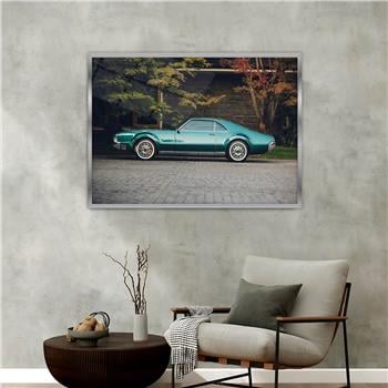 Aluminum-Framed Art-Themed Tempered Glass Wall Art 174