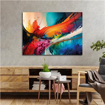 Horizontal Art-Themed Tempered Glass Wall Art 300