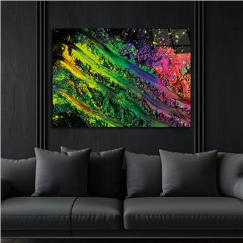 Horizontal Art-Themed Tempered Glass Wall Art 349