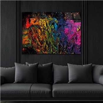 Horizontal Art-Themed Tempered Glass Wall Art 294