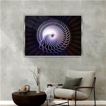 Aluminum-Framed Art-Themed Tempered Glass Wall Art 036