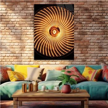 Kunst Thema auf bedrucktem Glas