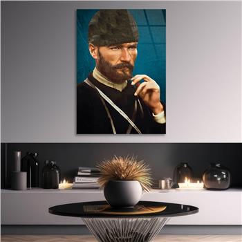 MUSTAFA KEMAL ATATÜRK Tempered Glasss Wall Art