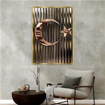 Aluminum-Framed National-Themed Tempered Glass Wall Art 076