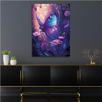 Vertical Tempered Glasss Wall Arts Natured-Themed177
