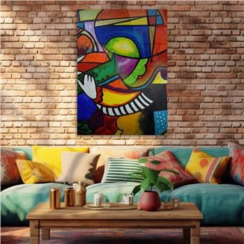 Kunst Thema auf bedrucktem Glas