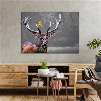 Horizontal Natured-Themed Tempered Glass Wall Art 299