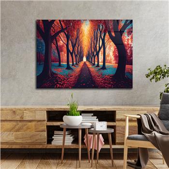 Horizontal Art-Themed Tempered Glass Wall Art 317