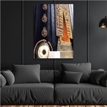 Ka’bah  on Glass Print Caaba Glass Wall Art Kaaba Tempered Glass Wall Art