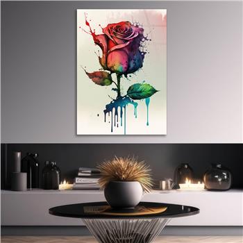 Vertical Tempered Glasss Wall Arts Natured-Themed124