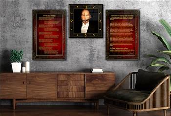Vatan Temalı Saatli Set 058