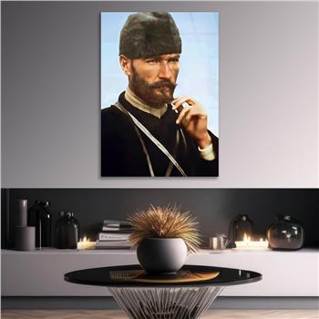 MUSTAFA KEMAL ATATÜRK Tempered Glasss Wall Art