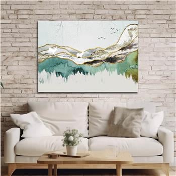 Horizontal Art-Themed Tempered Glass Wall Art 260