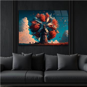 Horizontal Natured-Themed Tempered Glass Wall Art 318