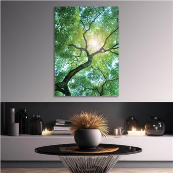 Thema Natur auf bedrucktem Glas