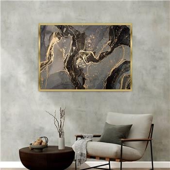 Aluminum-Framed Art-Themed Tempered Glass Wall Art 177
