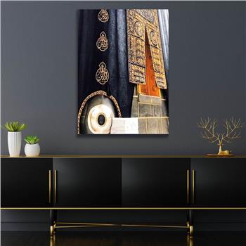 Ka’bah  on Glass Print Caaba Glass Wall Art Kaaba Tempered Glass Wall Art