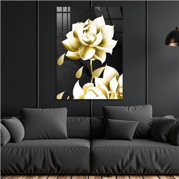 Vertical Tempered Glasss Wall Arts Natured-Themed108