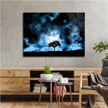Horizontal Natured-Themed Tempered Glass Wall Art 300